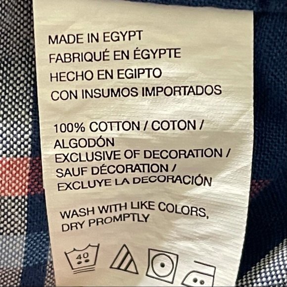 Izod Saltwater Relaxed Classic Blue Plaid Shirt 100% Cotton Button Down Size S - Picture 7 of 15